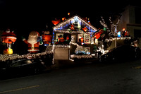 A Christmas house just up the street from us