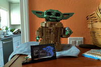 K and I built a baby Yoda lego kit