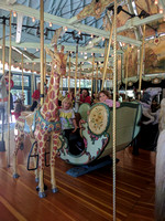 Girls on a merry-go-round