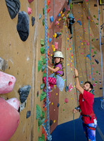 K's first rock climbing session!