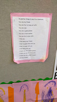 From the girls' TK classroom.  I think complimenting people more is good, and having advice on it is also good.