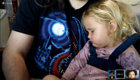 F fell asleep on me during a video conference.