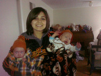 Cousin R with all the babies.