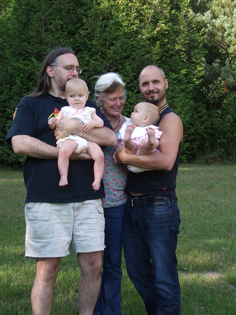 RLP, Ga and Josh with babies.