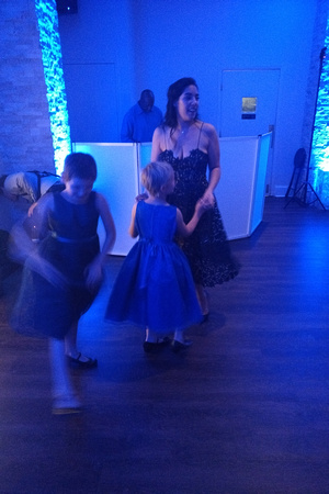 Girls dancing at T&O's wedding