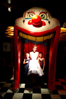 Twins posing at a wedding party