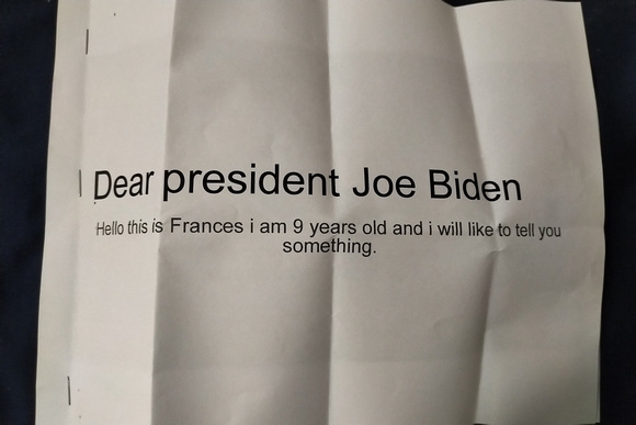 F wrote a thing to the president 1/2