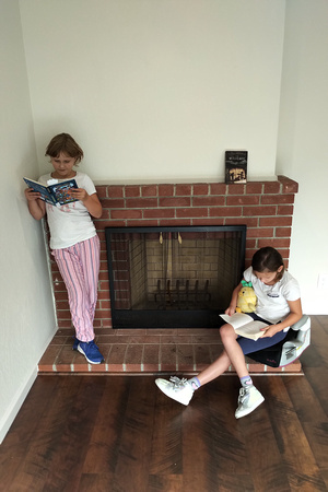 Reading in the new house