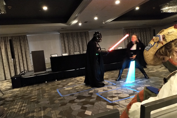 BayCon 2022: Star Wars light saber cosplayers