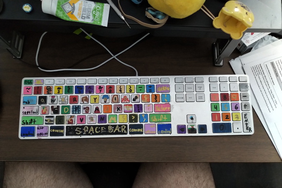 F touched up my fancy keyboard