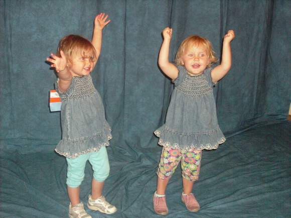 Both girls posing at BayCon 2014