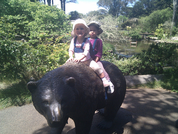 Riding a bear