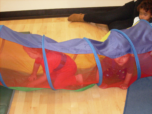 In the tube at play class