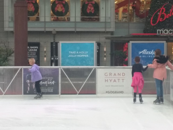 Girls ice skating 1/2