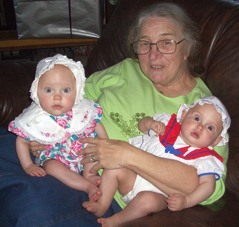 Babies with Grandma S.