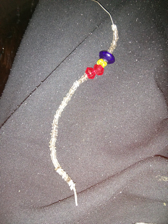 The necklace K made.