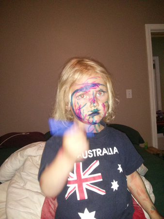 They really like to paint themselves.