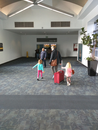 Picking up Grandpa Dennis at the airport.