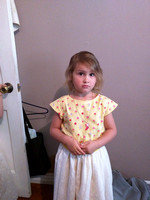 Good shot of K in her Easter outfit.