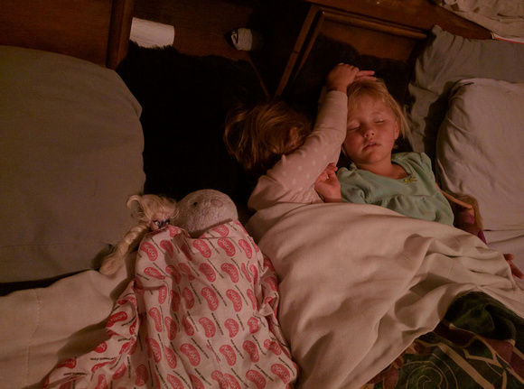 Note that they put their dolls to bed :-D