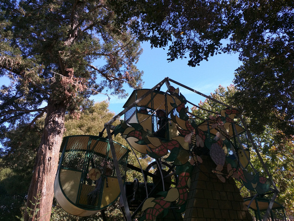 On the ferris wheel at Children's Fairyland.