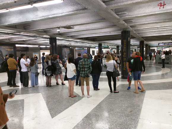 It is totally possible for people in a subway to stop for classical performers.