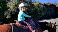 K going for a horseback ride.