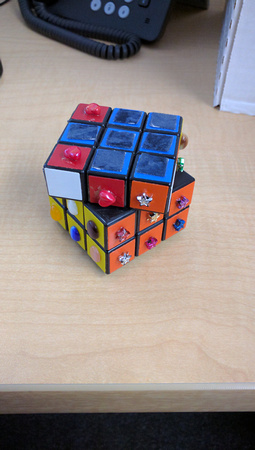 My tactile Rubik's cube that RA made.