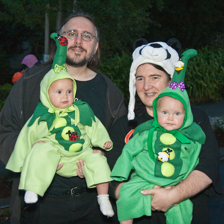 RA and RLP with babies  (Halloween 2012)