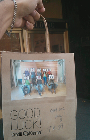 Goodie bag for my Credit Karma interview, which I did not pass, but I thought it was super cool.