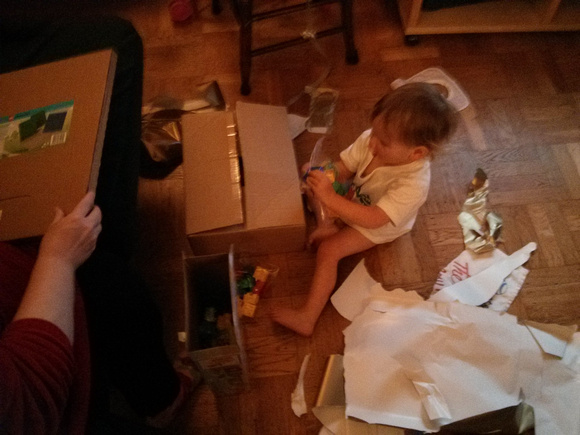 Opening presents with AJ.