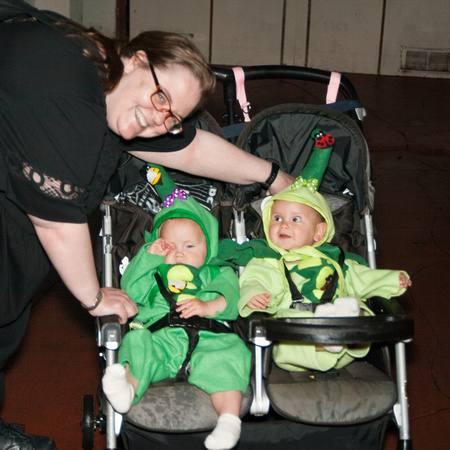 AJ with babies  (Halloween 2012)
