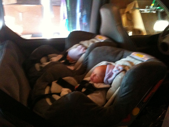 First time in the car seat