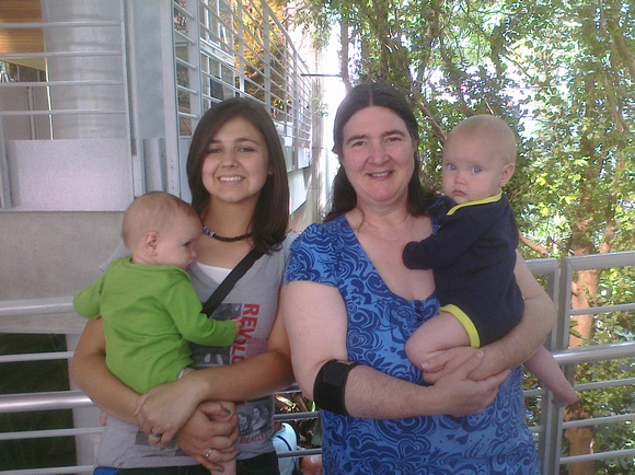 Babies and cousin and mom!