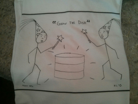 A former coworker drew this and turned it into t-shirts, to represent the magical abilities of sysadmins.  :D