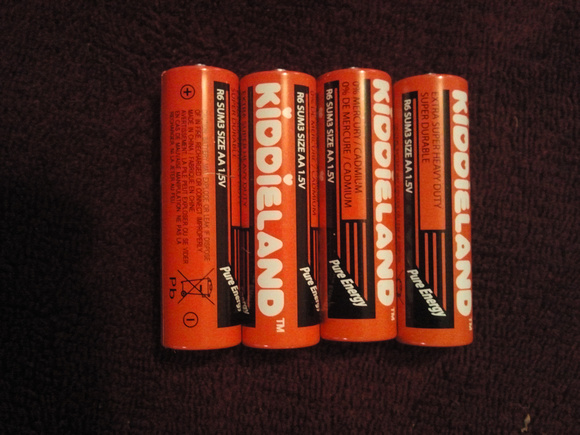 Weirdly branded batteries.