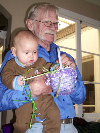 Taaaasty easter basket (with Grandpa B).