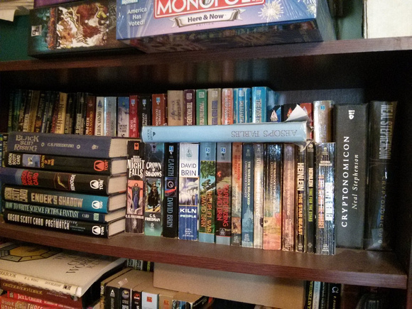Pictures of my bookshelves, taken for my own reference, 4/4