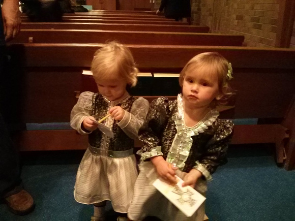 Fancy dresses and bows! (Christmas 2013)