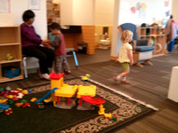 Walking a toy at play class.