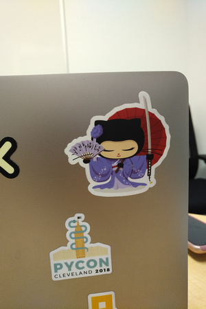 Octocat being pretty on someones computer