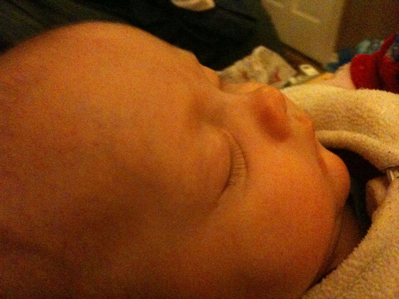 F is asleep...and snoring softly (still picture, though)