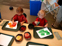 Making some art at play class!