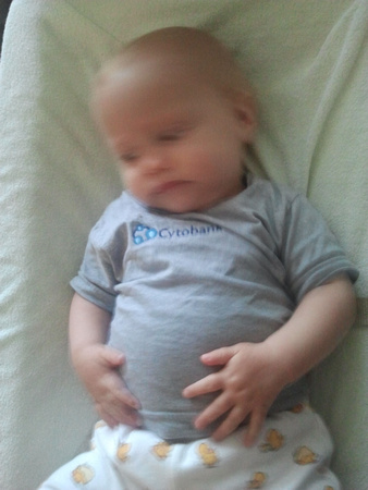 Wanted a cytobank shirt picture; coludn't get her to stay still long enough.