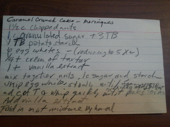 Caramel Crunch Cake Recipe 1/3